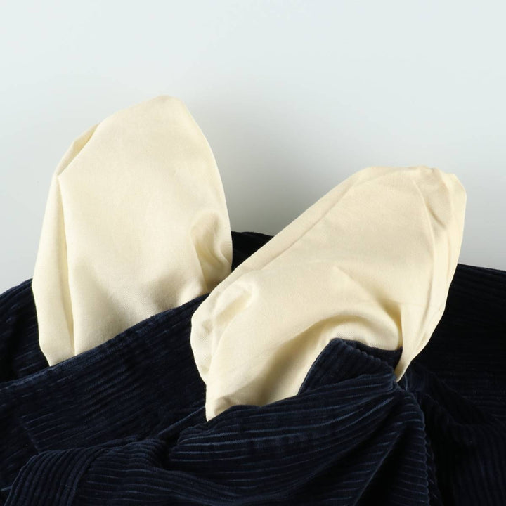 Brooks Brothers two-pleat corduroy pants, made in the USA, men's size W34 (approx.). cotton navy blue type Vintage Second Hand