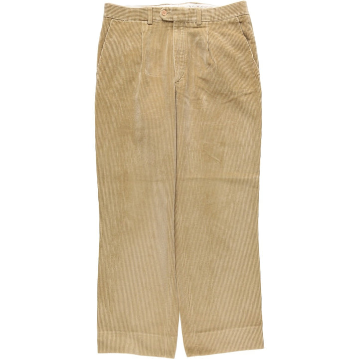 Elvidio Tucci wide-wale corduroy pants, men's size W33 (approx.) unclear Beige type Vintage Second Hand