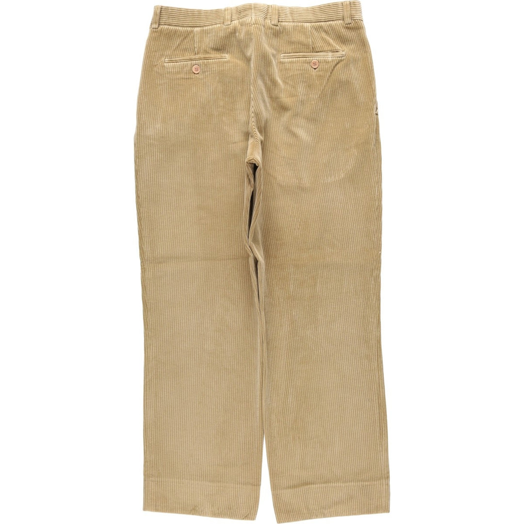 Elvidio Tucci wide-wale corduroy pants, men's size W33 (approx.) unclear Beige type Vintage Second Hand