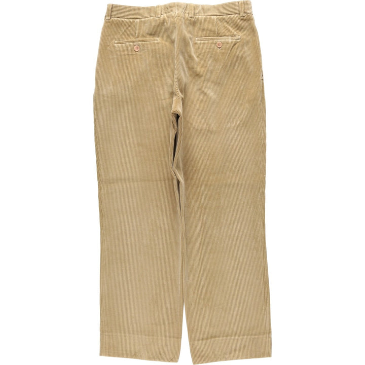 Elvidio Tucci wide-wale corduroy pants, men's size W33 (approx.) unclear Beige type Vintage Second Hand