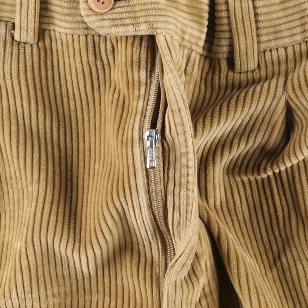 Elvidio Tucci wide-wale corduroy pants, men's size W33 (approx.) unclear Beige type Vintage Second Hand
