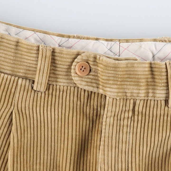 Elvidio Tucci wide-wale corduroy pants, men's size W33 (approx.) unclear Beige type Vintage Second Hand