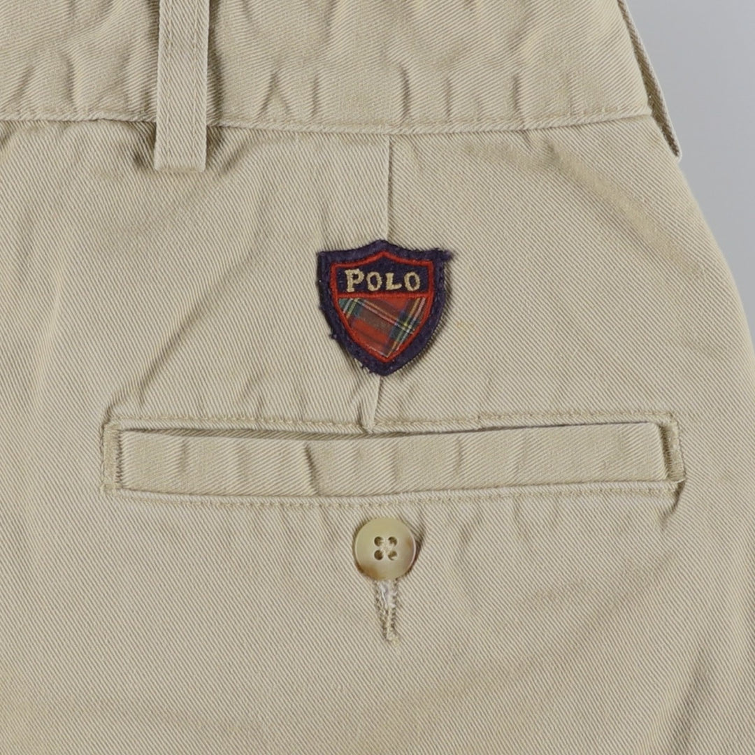 90'S Ralph Lauren POLO by Ralph Lauren THE CLASSIC GOLF PANT Two-pleat Chino Pants Made in USA Men's W34 equivalent cotton Beige type Vintage Second Hand
