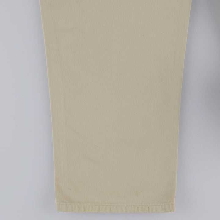 90'S Ralph Lauren POLO by Ralph Lauren THE CLASSIC GOLF PANT Two-pleat Chino Pants Made in USA Men's W34 equivalent cotton Beige type Vintage Second Hand