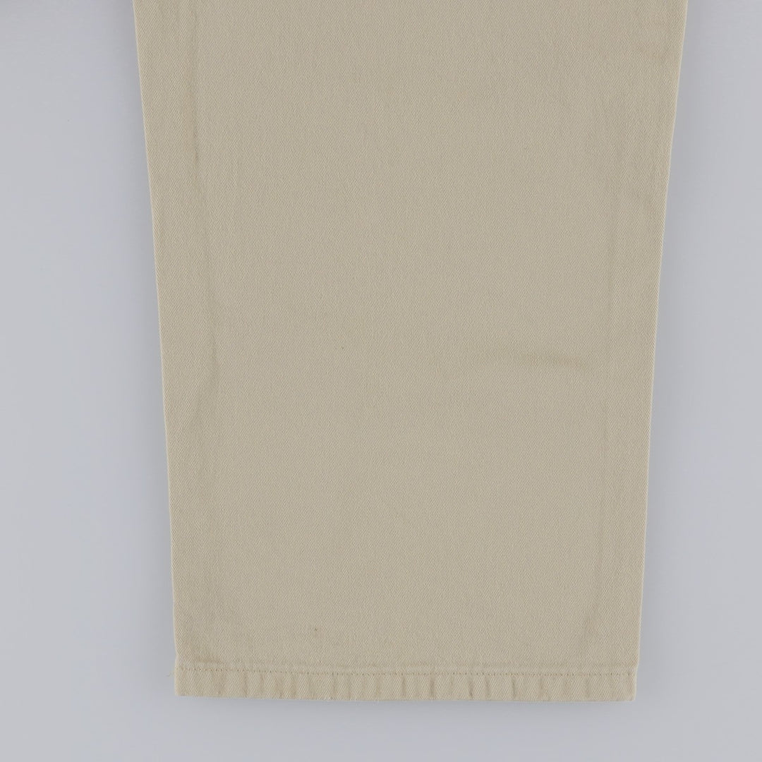 90'S Ralph Lauren POLO by Ralph Lauren THE CLASSIC GOLF PANT Two-pleat Chino Pants Made in USA Men's W34 equivalent cotton Beige type Vintage Second Hand
