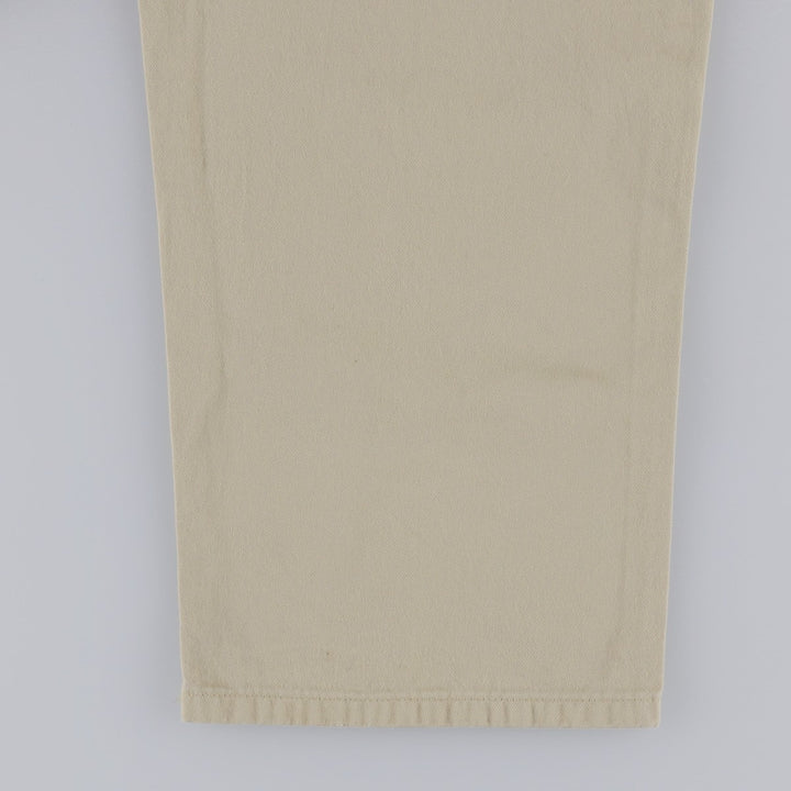 90'S Ralph Lauren POLO by Ralph Lauren THE CLASSIC GOLF PANT Two-pleat Chino Pants Made in USA Men's W34 equivalent cotton Beige type Vintage Second Hand