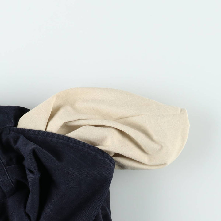 Ralph Lauren Polo Ralph Lauren Two-pleat Chino Pants for Men, W35 cotton navy blue type Vintage Second Hand