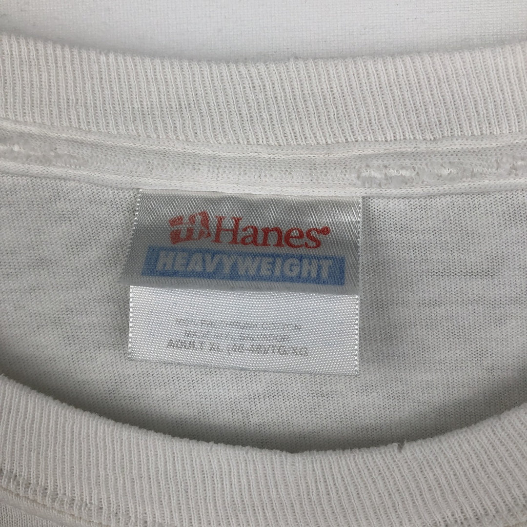 90s-00'S Hanes Bad Boys Bail Bonds parody advertising t-shirt vintage cotton white type Vintage Second Hand