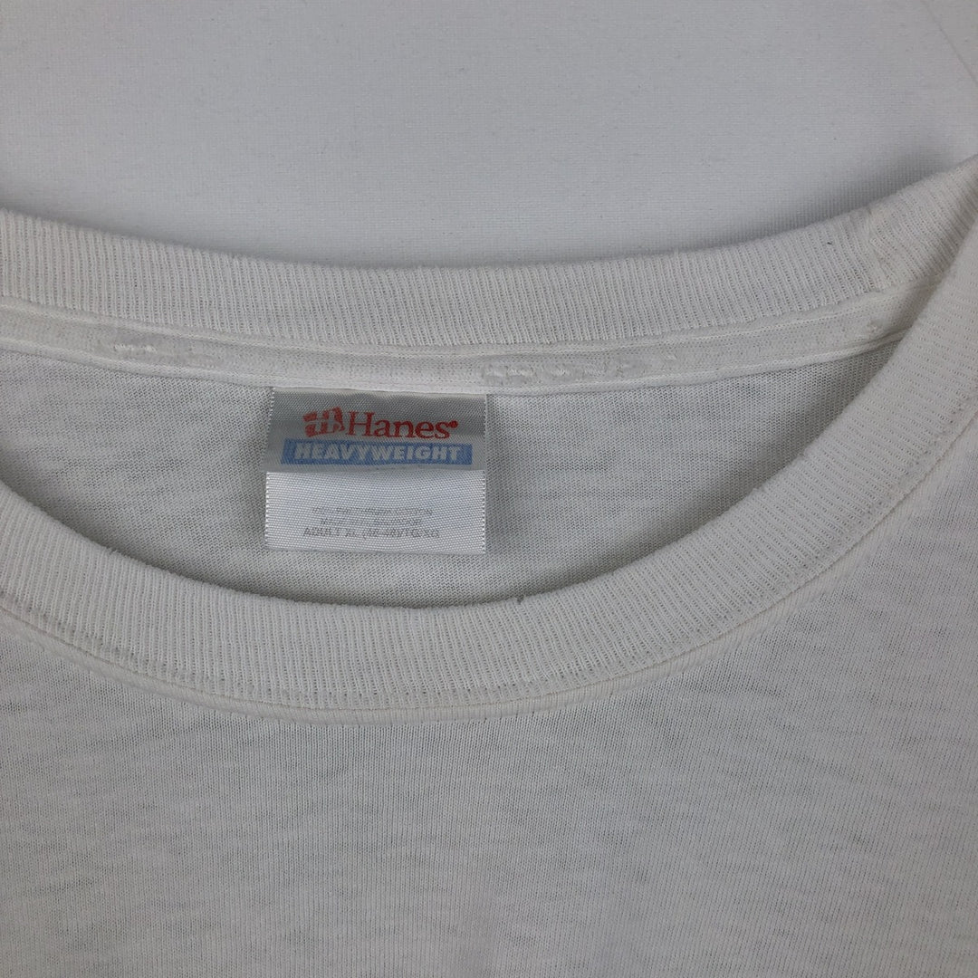 90s-00'S Hanes Bad Boys Bail Bonds parody advertising t-shirt vintage cotton white type Vintage Second Hand