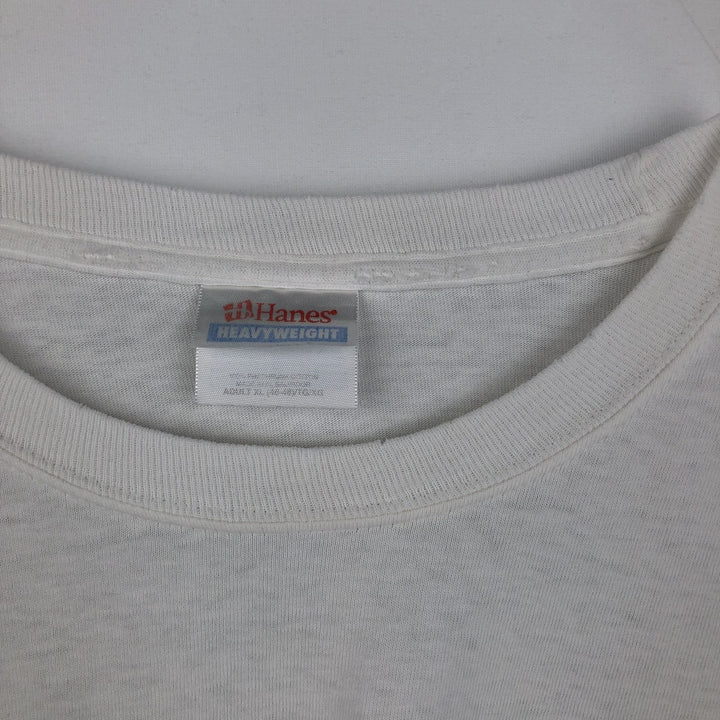 90s-00'S Hanes Bad Boys Bail Bonds parody advertising t-shirt vintage cotton white type Vintage Second Hand