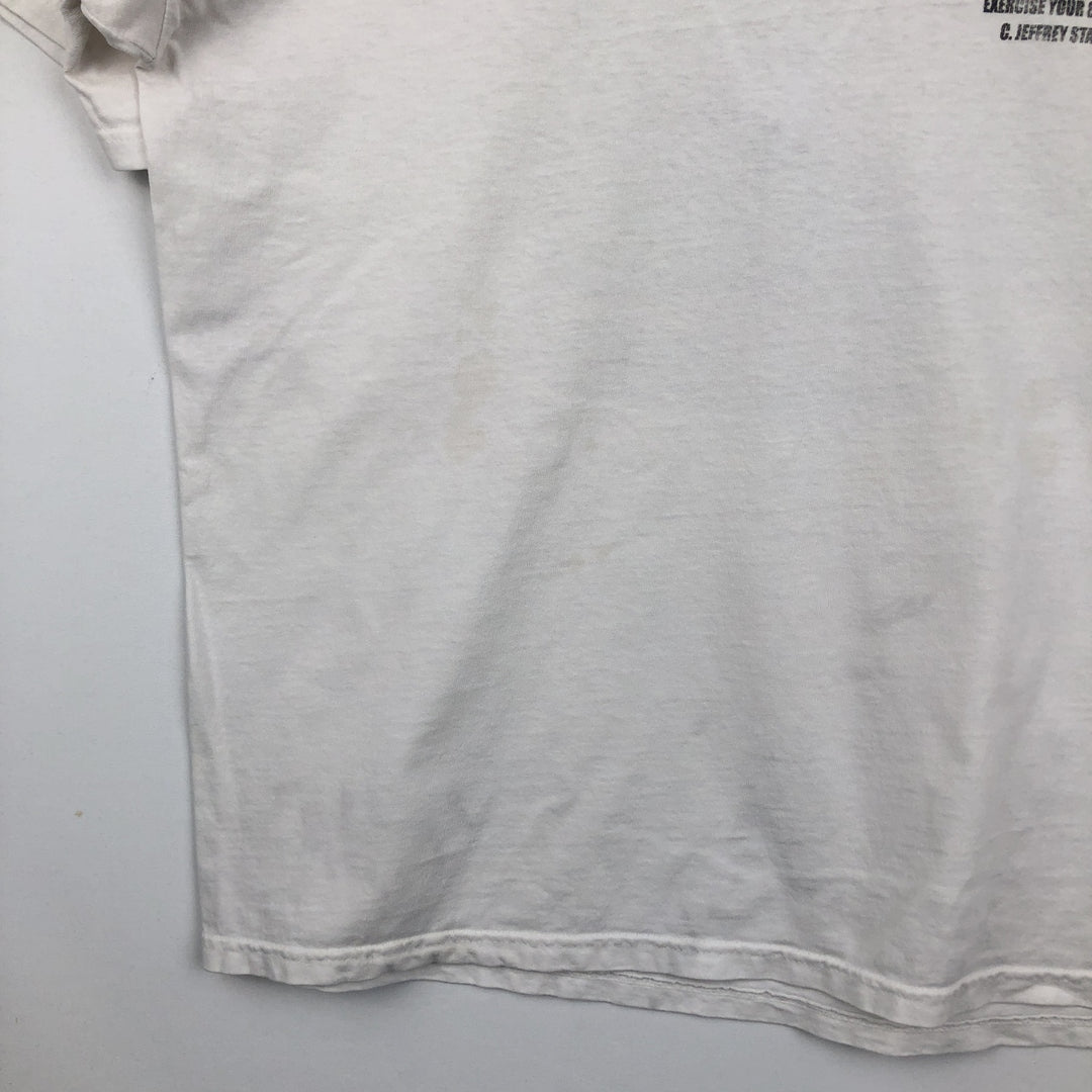 90s-00'S Hanes Bad Boys Bail Bonds parody advertising t-shirt vintage cotton white type Vintage Second Hand