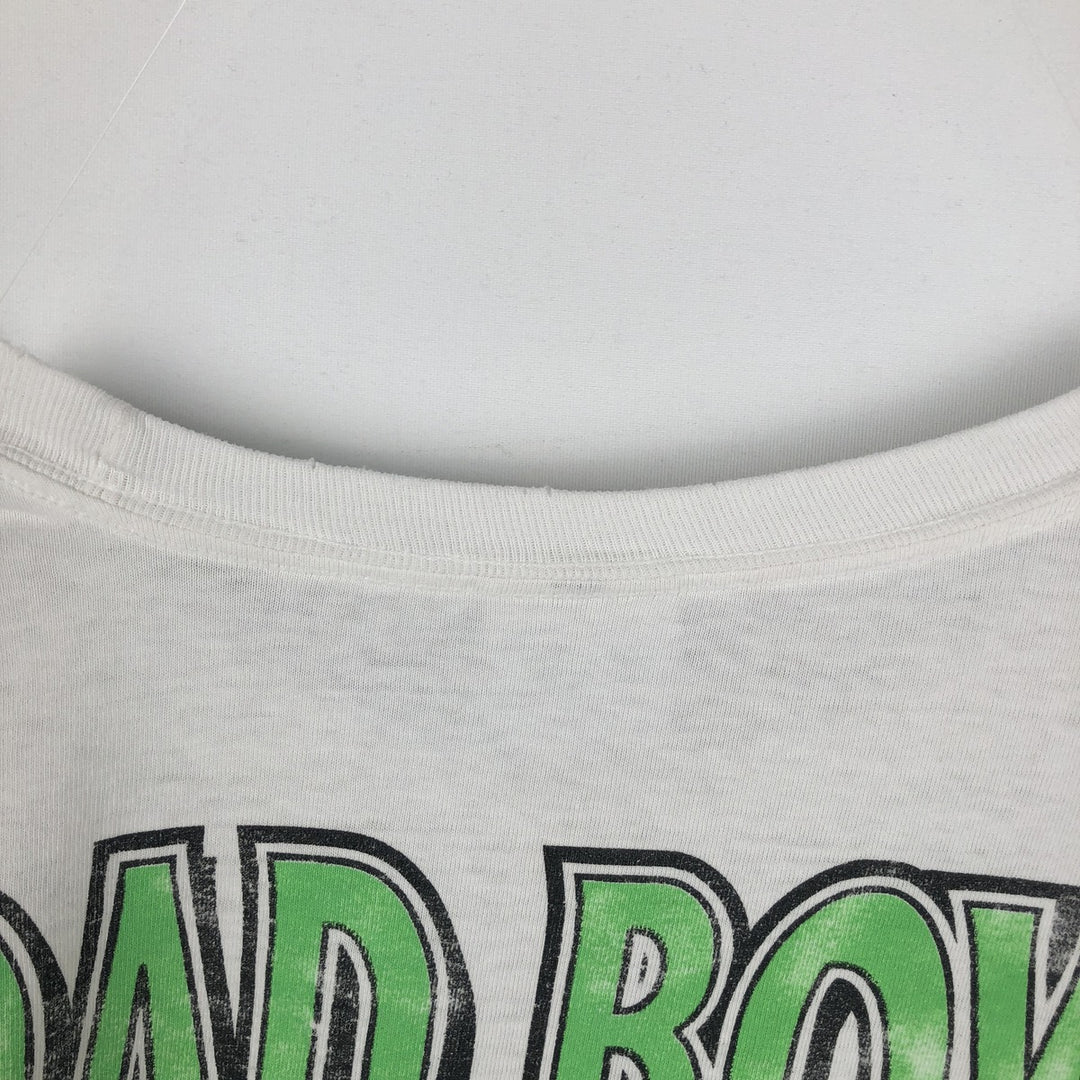 90s-00'S Hanes Bad Boys Bail Bonds parody advertising t-shirt vintage cotton white type Vintage Second Hand