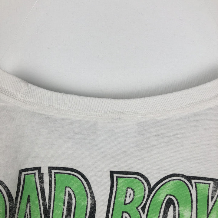 90s-00'S Hanes Bad Boys Bail Bonds parody advertising t-shirt vintage cotton white type Vintage Second Hand