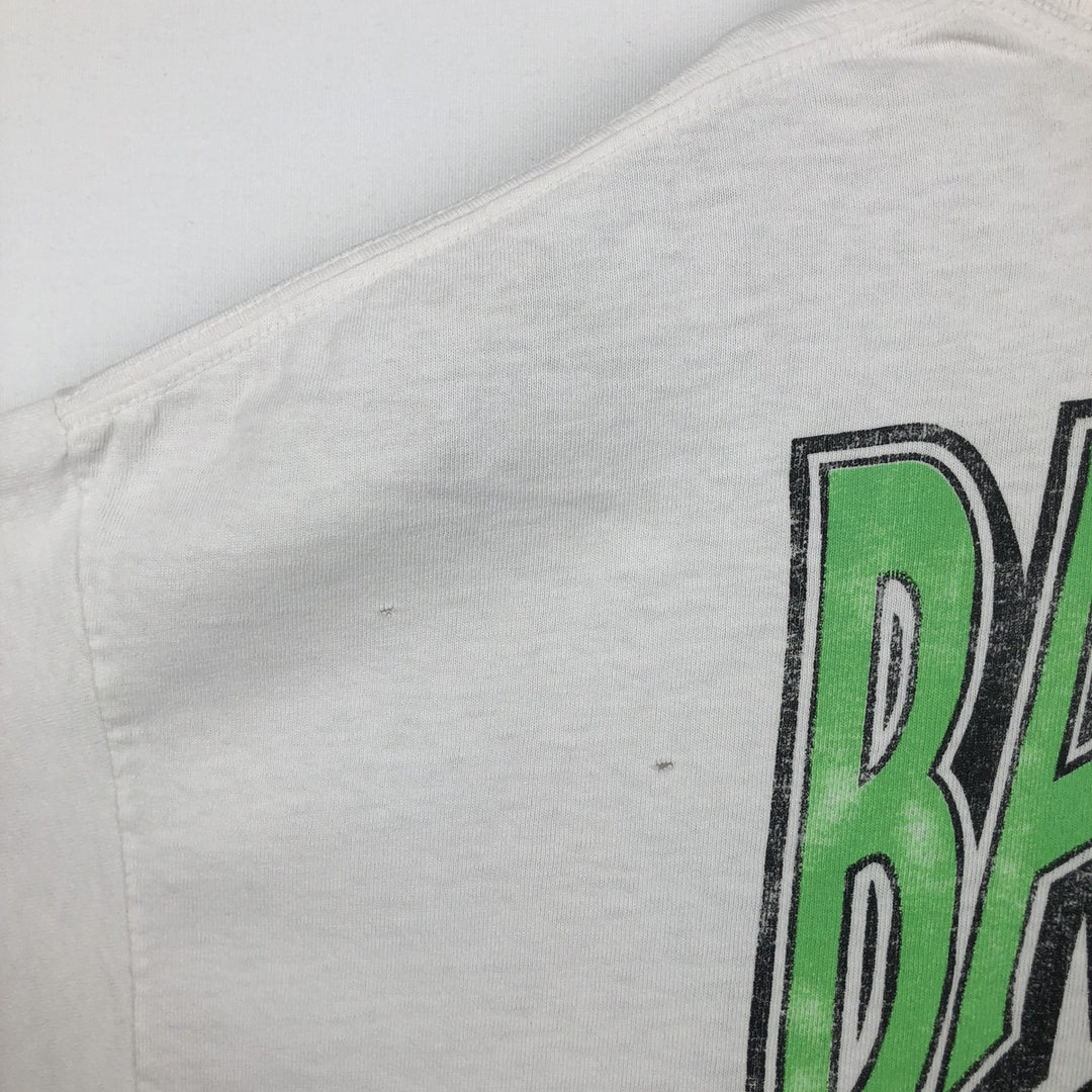 90s-00'S Hanes Bad Boys Bail Bonds parody advertising t-shirt vintage cotton white type Vintage Second Hand