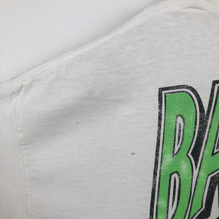 90s-00'S Hanes Bad Boys Bail Bonds parody advertising t-shirt vintage cotton white type Vintage Second Hand