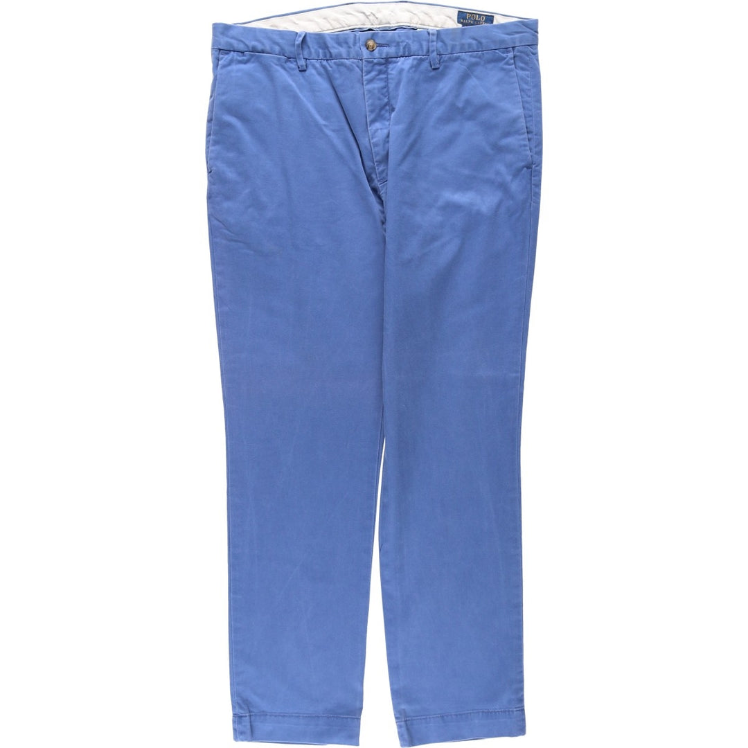 Ralph Lauren POLO RALPH LAUREN STRETCH SLIM FIT Work Pants, Men's W37 (approx.) cotton blue type Vintage Second Hand