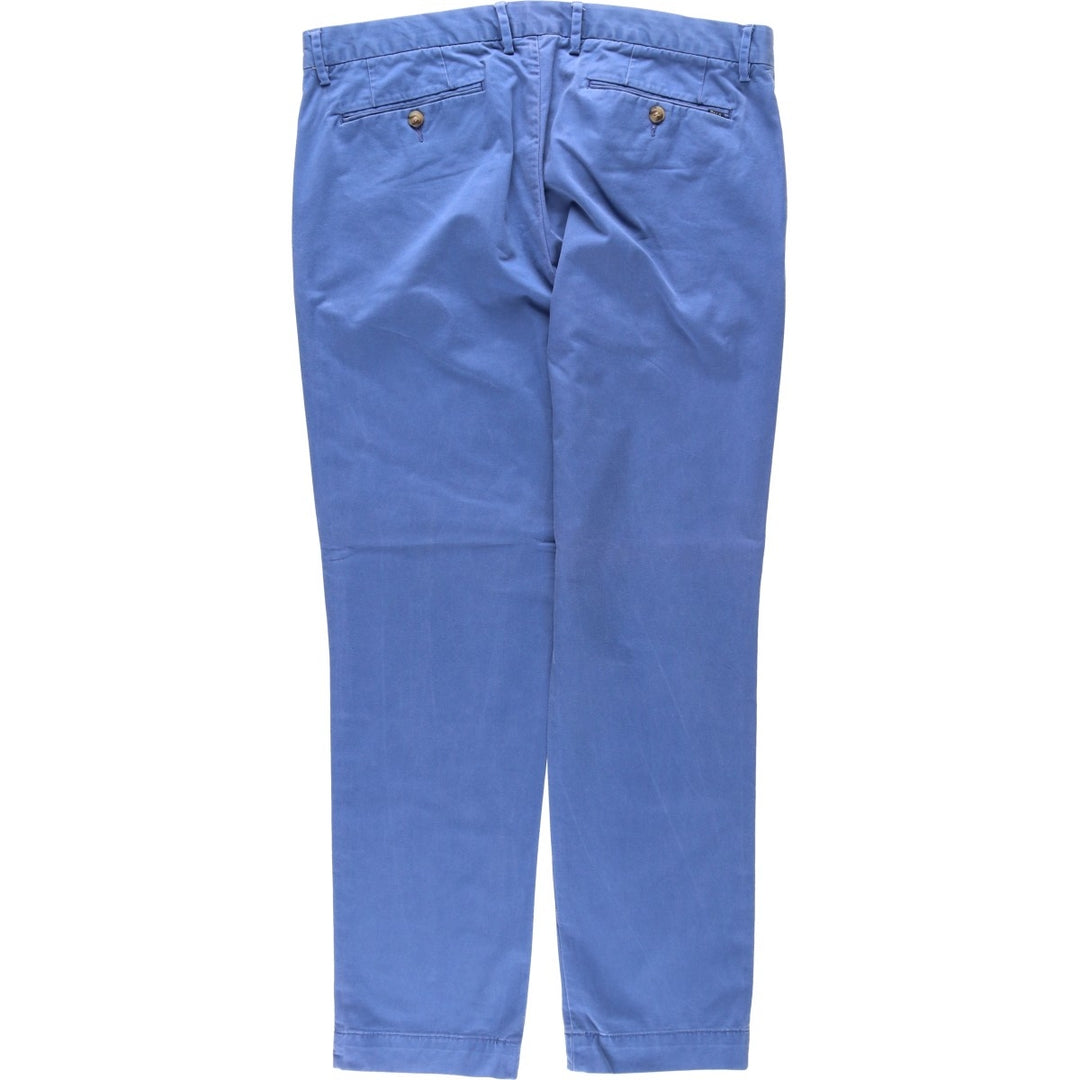 Ralph Lauren POLO RALPH LAUREN STRETCH SLIM FIT Work Pants, Men's W37 (approx.) cotton blue type Vintage Second Hand