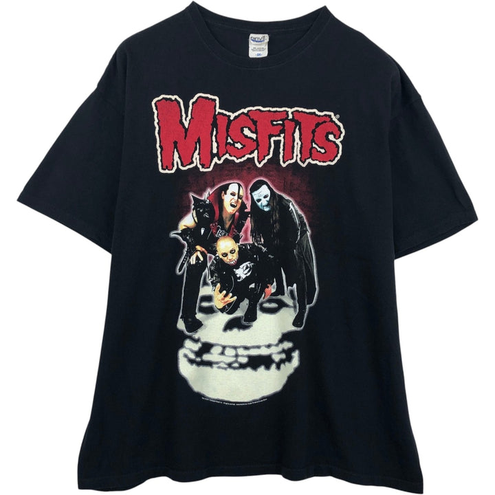 Anvil MISFITS Band T-shirt, Men's XXL equivalent. cotton black type Vintage Second Hand