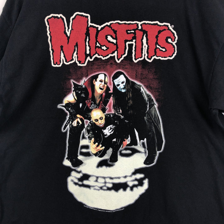Anvil MISFITS Band T-shirt, Men's XXL equivalent. cotton black type Vintage Second Hand