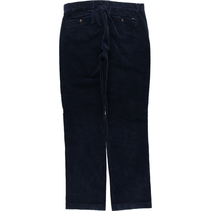 Ralph Lauren POLO RALPH LAUREN Stretch Classic Fit Corduroy Pants, Men's Size W35 (approx.) cotton navy blue type Vintage Second Hand