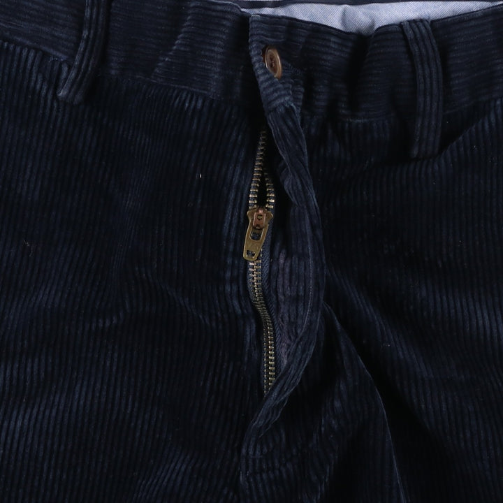 Ralph Lauren POLO RALPH LAUREN Stretch Classic Fit Corduroy Pants, Men's Size W35 (approx.) cotton navy blue type Vintage Second Hand