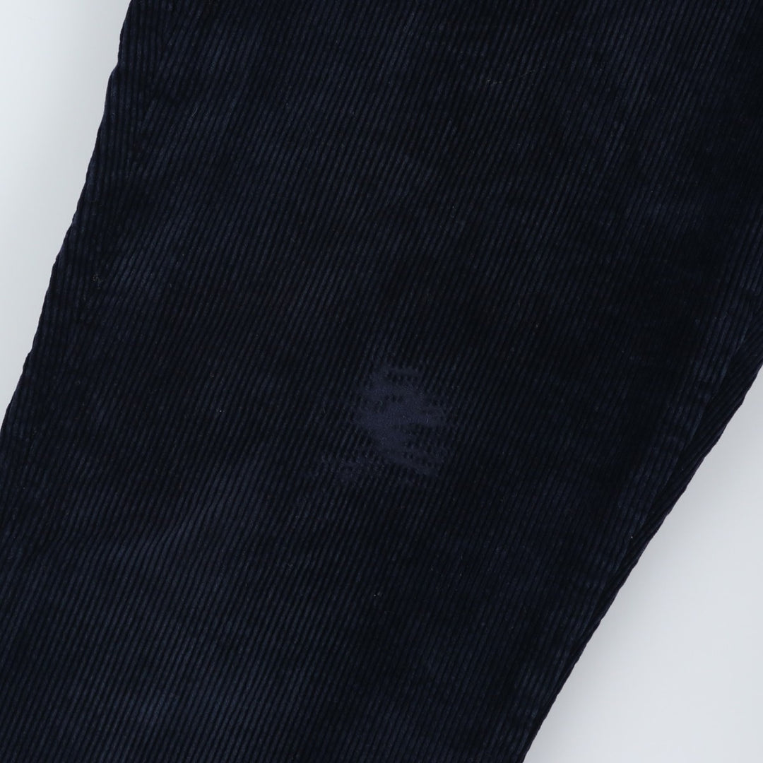 Ralph Lauren POLO RALPH LAUREN Stretch Classic Fit Corduroy Pants, Men's Size W35 (approx.) cotton navy blue type Vintage Second Hand