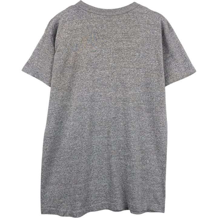 80'S Champion Tricolor Tag ARMY Print T-Shirt, Made in USA, Men's Size S (approx.) polyester gray type Vintage Second Hand
