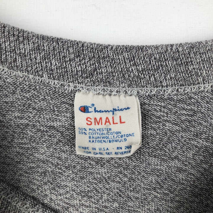 80'S Champion Tricolor Tag ARMY Print T-Shirt, Made in USA, Men's Size S (approx.) polyester gray type Vintage Second Hand