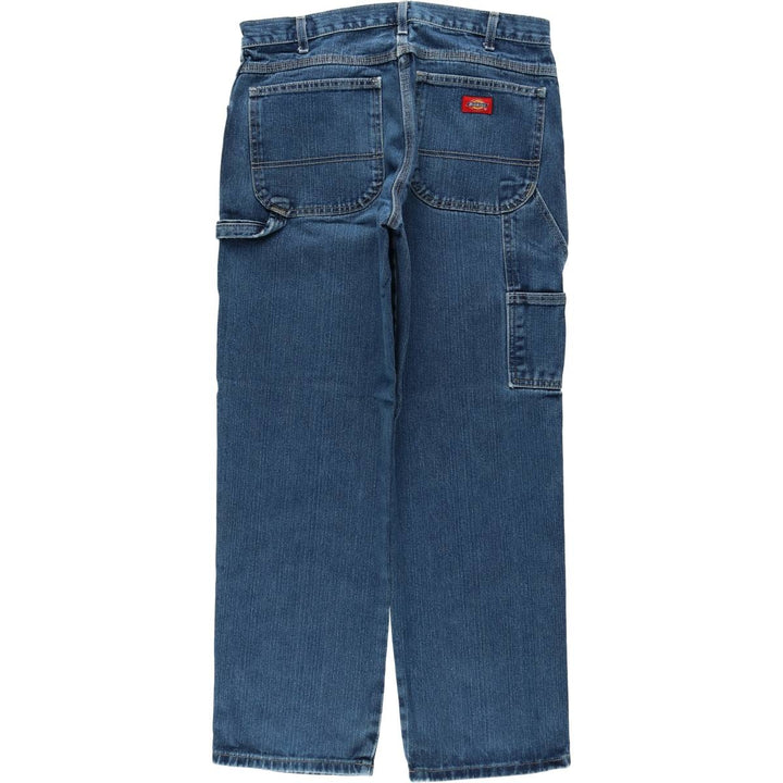 Dickies denim painter pants for men, equivalent to W33 cotton blue type Vintage Second Hand