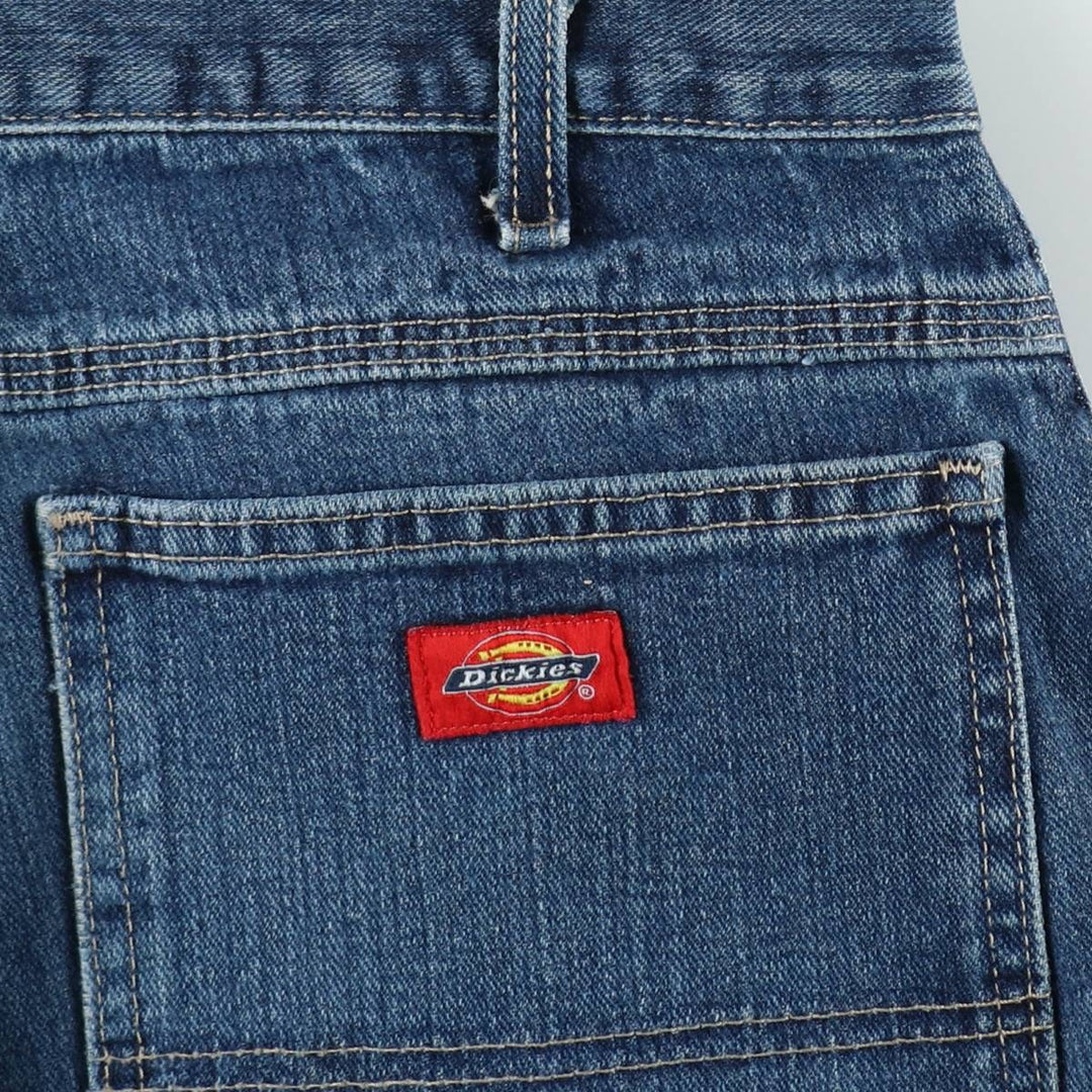 Dickies denim painter pants for men, equivalent to W33 cotton blue type Vintage Second Hand