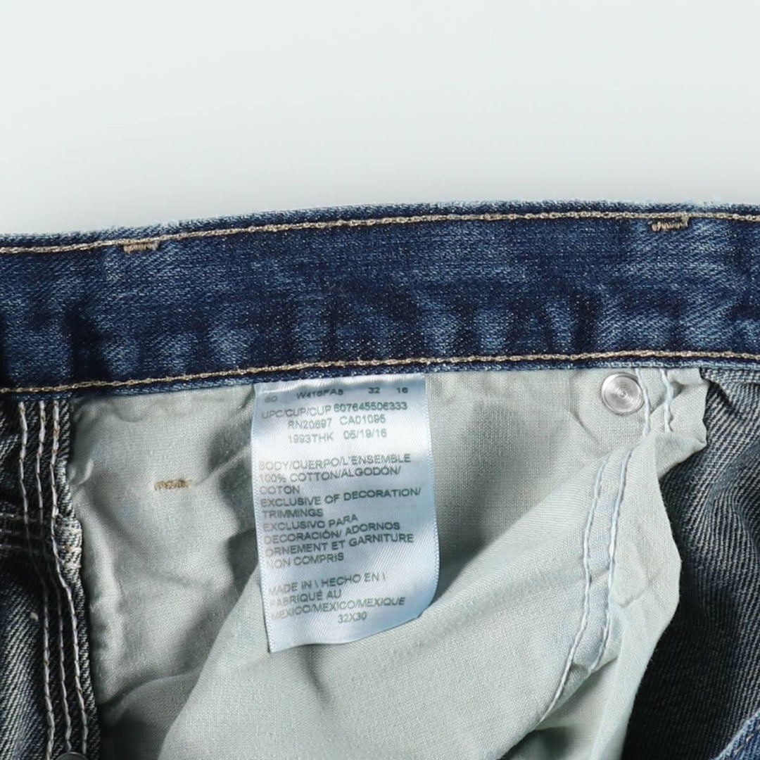 Dickies denim painter pants for men, equivalent to W33 cotton blue type Vintage Second Hand