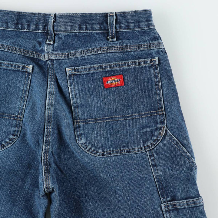 Dickies denim painter pants for men, equivalent to W33 cotton blue type Vintage Second Hand