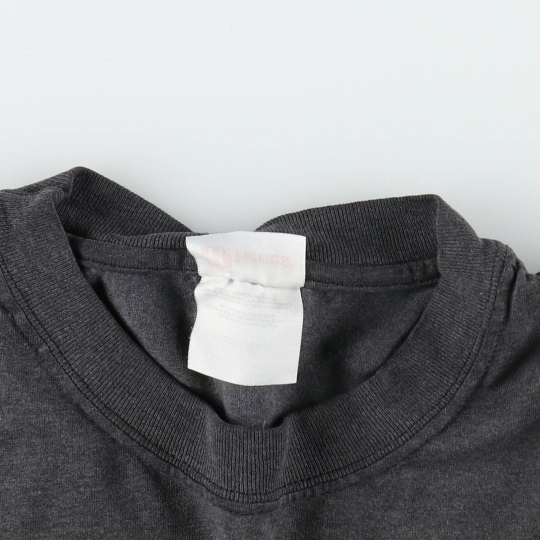 00'S Hanes HEAVYWEIGHT 50 cotton Charcoal Vintage Second Hand