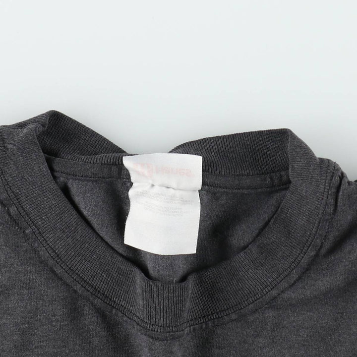 00'S Hanes HEAVYWEIGHT 50 cotton Charcoal Vintage Second Hand