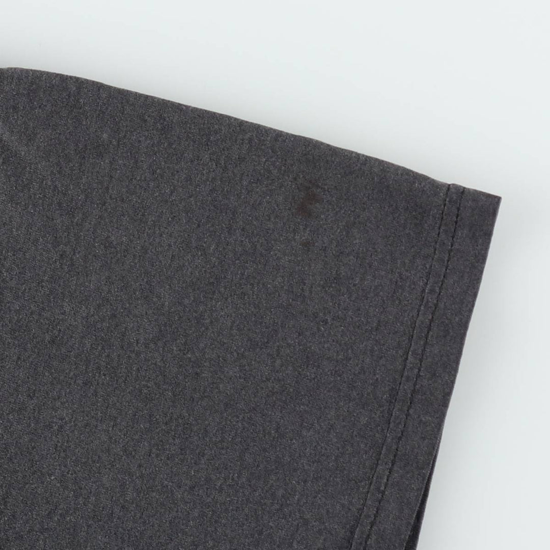 00'S Hanes HEAVYWEIGHT 50 cotton Charcoal Vintage Second Hand