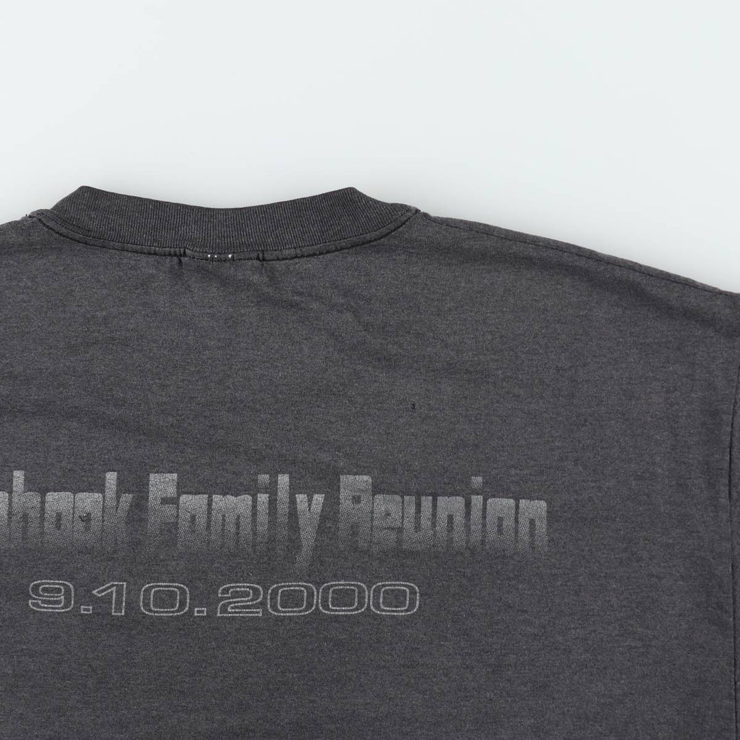 00'S Hanes HEAVYWEIGHT 50 cotton Charcoal Vintage Second Hand