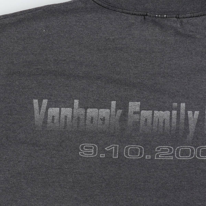 00'S Hanes HEAVYWEIGHT 50 cotton Charcoal Vintage Second Hand