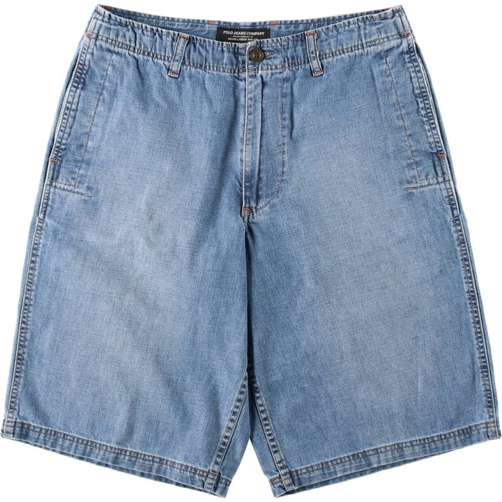 Ralph Lauren POLO JEANS COMPANY denim shorts, men's size W32 (approx.). cotton blue type Vintage Second Hand