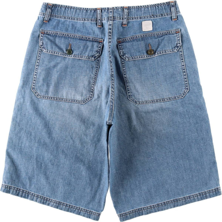 Ralph Lauren POLO JEANS COMPANY denim shorts, men's size W32 (approx.). cotton blue type Vintage Second Hand
