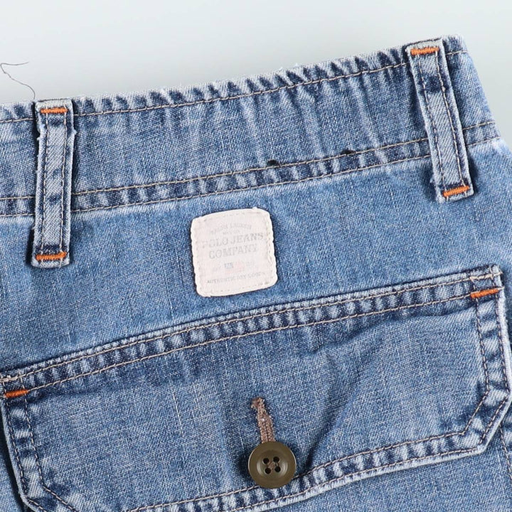 Ralph Lauren POLO JEANS COMPANY denim shorts, men's size W32 (approx.). cotton blue type Vintage Second Hand