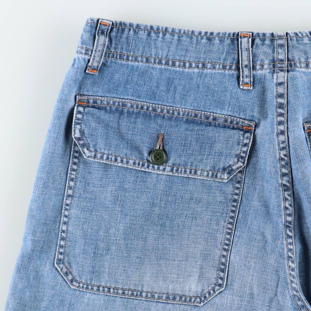 Ralph Lauren POLO JEANS COMPANY denim shorts, men's size W32 (approx.). cotton blue type Vintage Second Hand