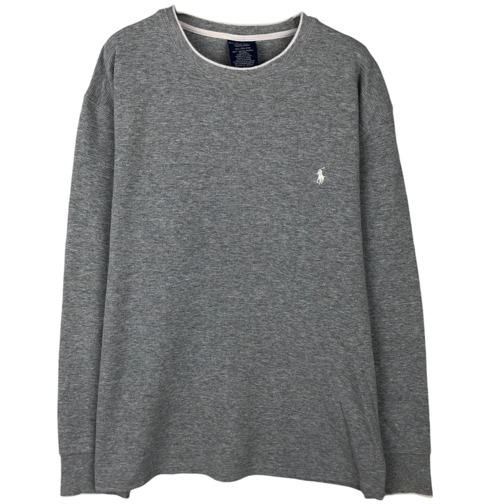 Ralph Lauren POLO RALPH LAUREN SLEEPWEAR Thermal Long T-Shirt, Men's XXL cotton gray type Vintage Second Hand