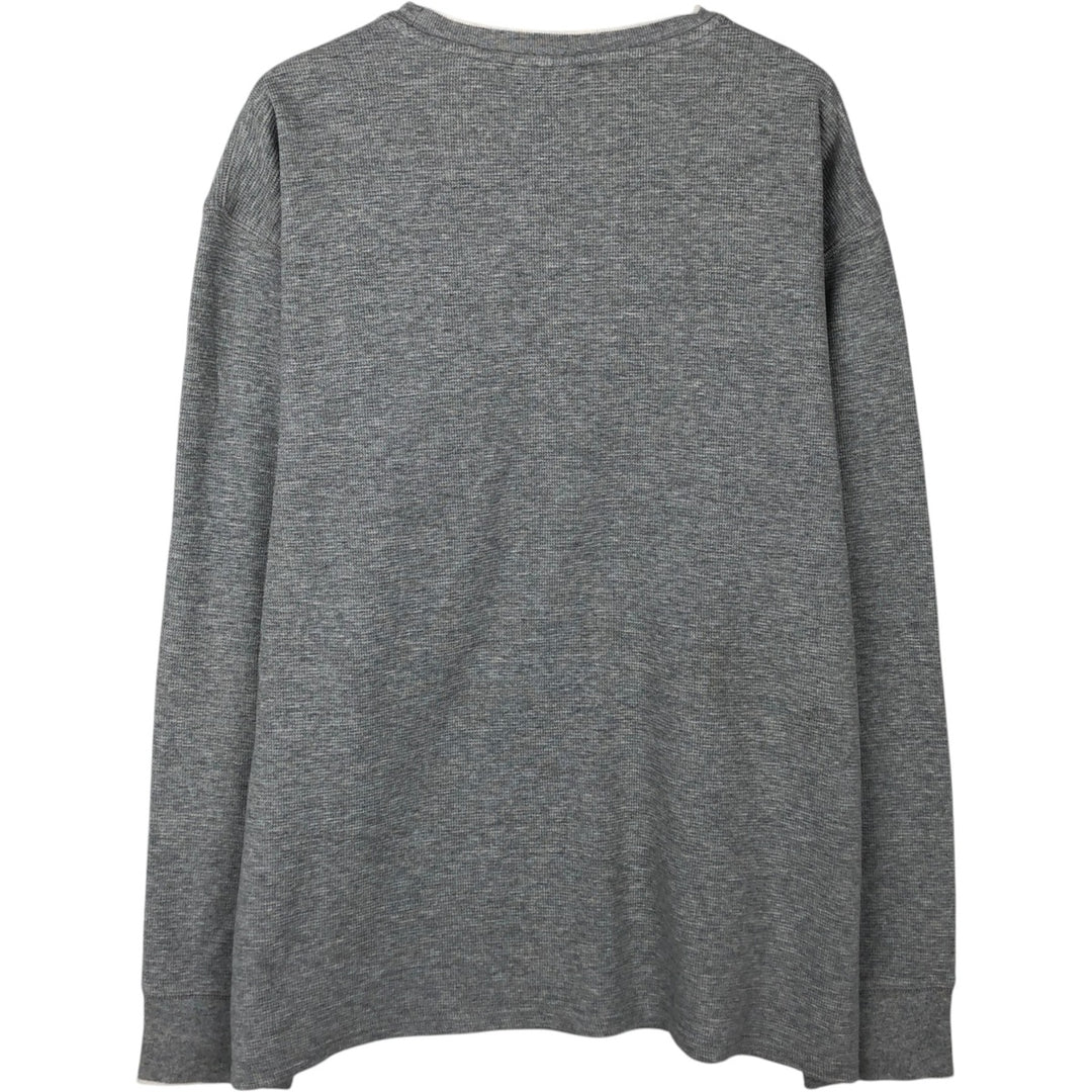 Ralph Lauren POLO RALPH LAUREN SLEEPWEAR Thermal Long T-Shirt, Men's XXL cotton gray type Vintage Second Hand