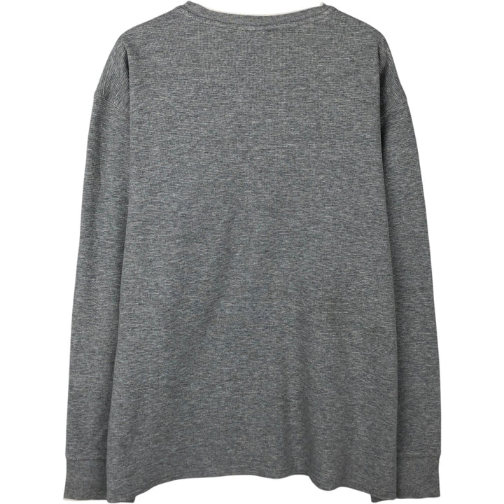 Ralph Lauren POLO RALPH LAUREN SLEEPWEAR Thermal Long T-Shirt, Men's XXL cotton gray type Vintage Second Hand
