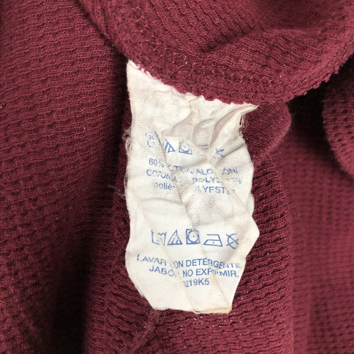 Ralph Lauren POLO RALPH LAUREN Thermal Long T-Shirt, Men's Size M cotton burgundy type Vintage Second Hand