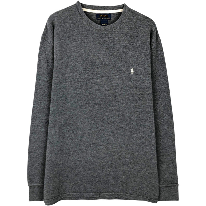 Ralph Lauren POLO RALPH LAUREN Thermal Long T-Shirt Men's XL cotton gray type Vintage Second Hand