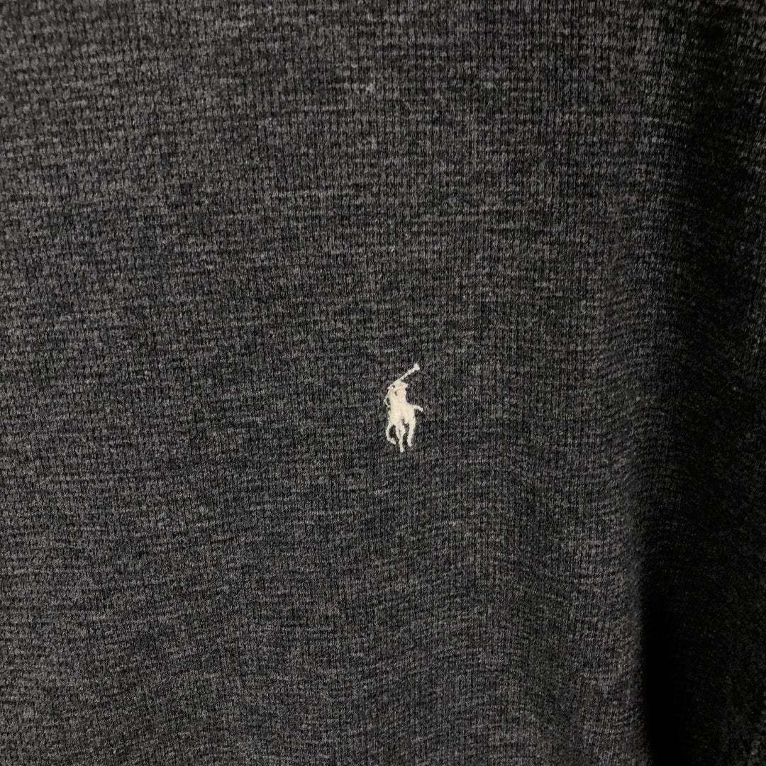 Ralph Lauren POLO RALPH LAUREN Thermal Long T-Shirt Men's XL cotton gray type Vintage Second Hand