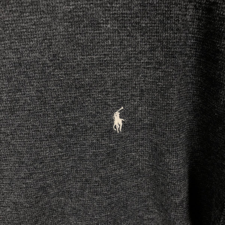 Ralph Lauren POLO RALPH LAUREN Thermal Long T-Shirt Men's XL cotton gray type Vintage Second Hand