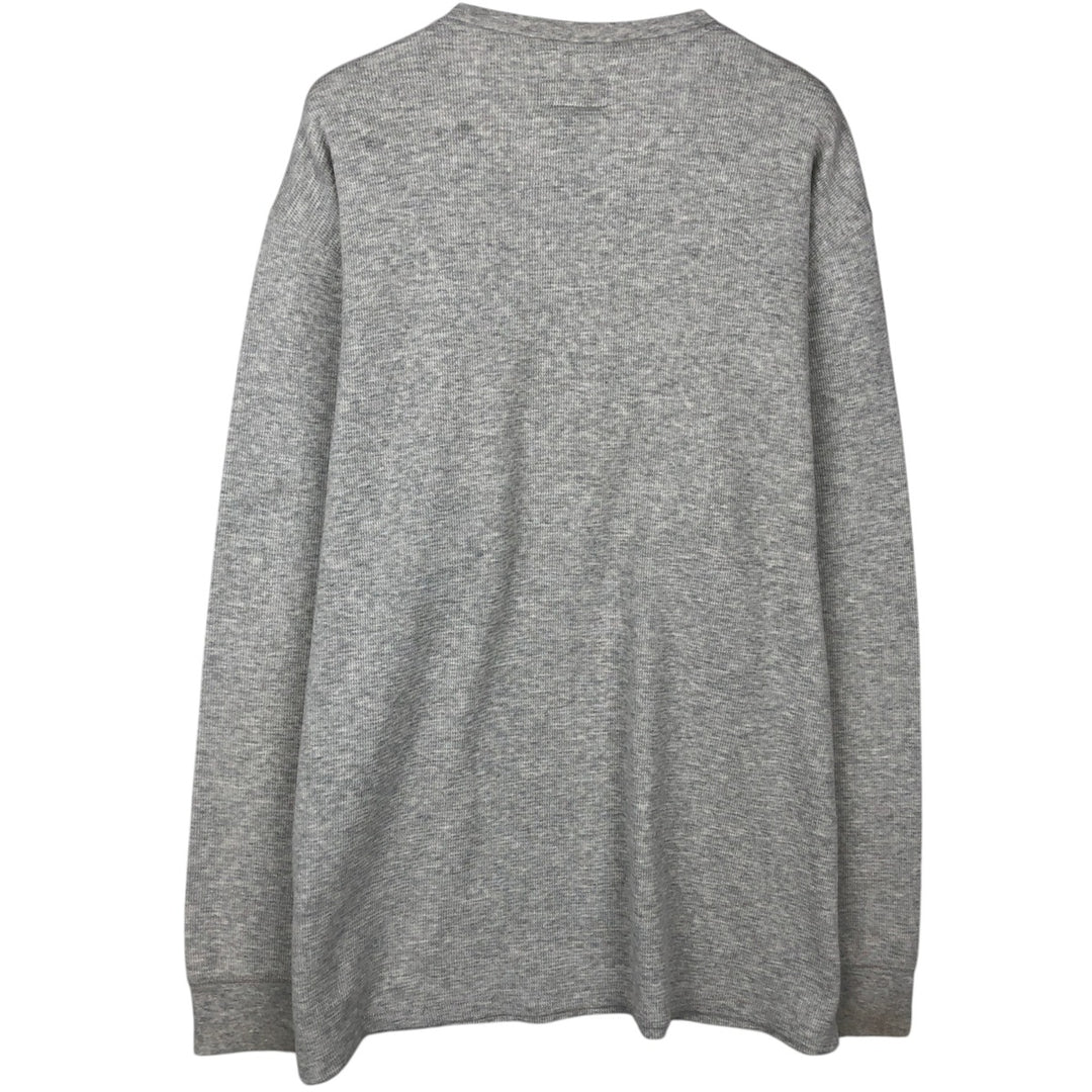 Ralph Lauren POLO RALPH LAUREN SLEEPWEAR Thermal Long T-Shirt, Men's Size L cotton gray type Vintage Second Hand