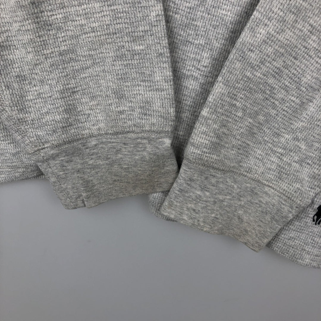 Ralph Lauren POLO RALPH LAUREN SLEEPWEAR Thermal Long T-Shirt, Men's Size L cotton gray type Vintage Second Hand